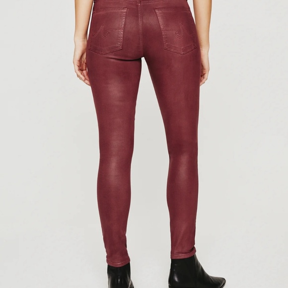 AG Farrah HIGH-RISE SKINNY ANKLE Leatherette JEANS - Picture 11 of 12